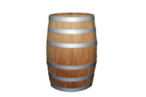 Wooden Barrel Cocktail Table for Event Rental