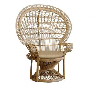 Peacock Chair for Rent in Dubai, Abu Dhabi, Sharjah, Ajman, and UAE - Elegant Rattan Design