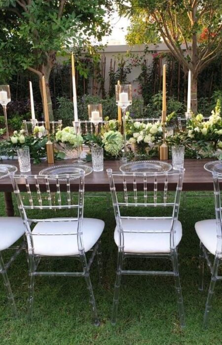 Acrylic Chiavari Chair for rent in Dubai, Abu Dhabi and UAE