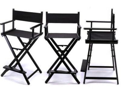 Professional Makeup Artist Chair (Black) for rent in Dubai, Abu Dhabi and UAE- Schools, Shows, Concerts, Performance and more