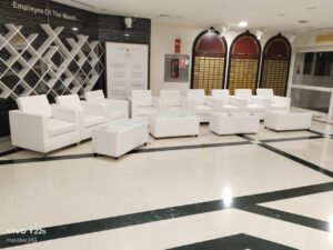 VIP One Seater Sofa and Alfa Coffee Table for rent in Dubai, Abu Dhabi and UAE