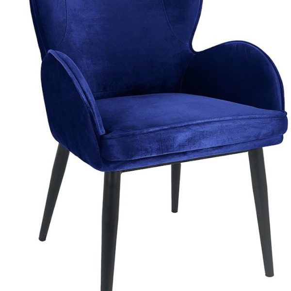 Navy Blue Velvet Madison Chair | Rent Premium Event Furniture in Dubai by Qamar Event Rentals