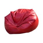 Red bean bag for rent, ideal for casual and outdoor events across the UAE, including Dubai and Abu Dhabi. Available in various sizes and colors.