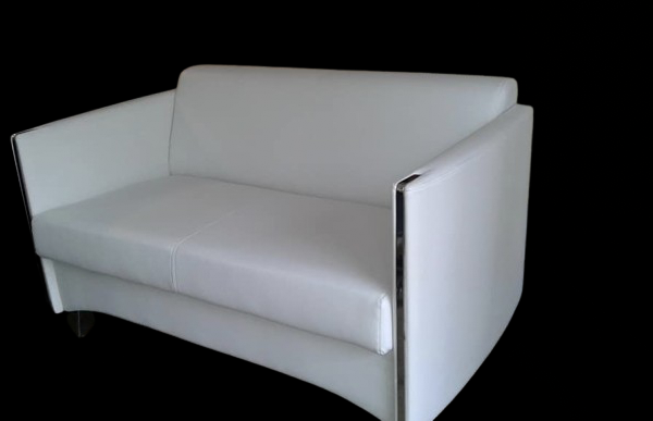 Bright White Double Seater Executive Sofa for Rent in Dubai & UAE by Qamar Events