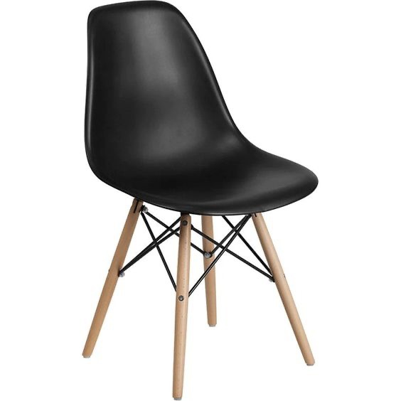 Black-Tulip-Chair.jpeg Tulip Chair - Black - Image 1