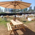 Picnic Table with Umbrella