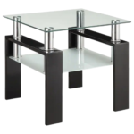 Leo Square Coffee Table - Glass Top