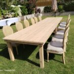 Wooden Crate Table -Beige / Red