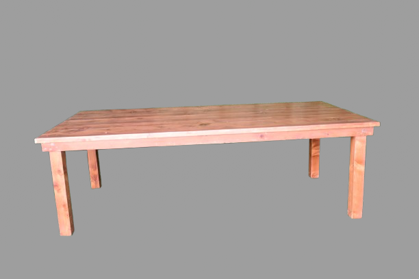 Wooden-Rustic-Dining-Table.png COLONIAL BEIGE RECT DINNING TABLE - Image 1