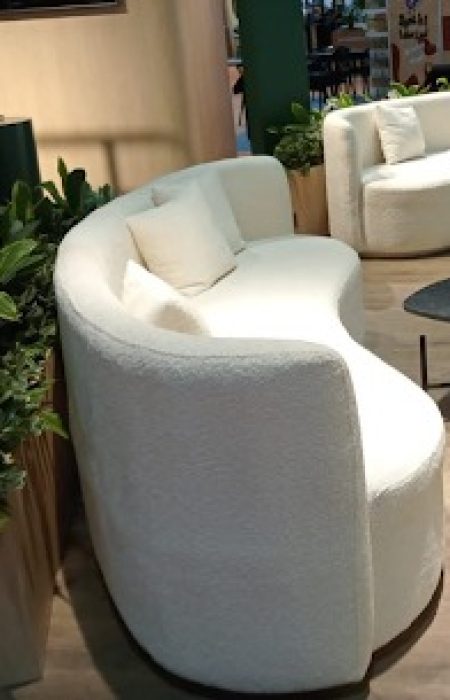 Amanti Off White Sofa Couch rental in Dubai, Abu Dhabi, and UAE | Qamar Event Rentals